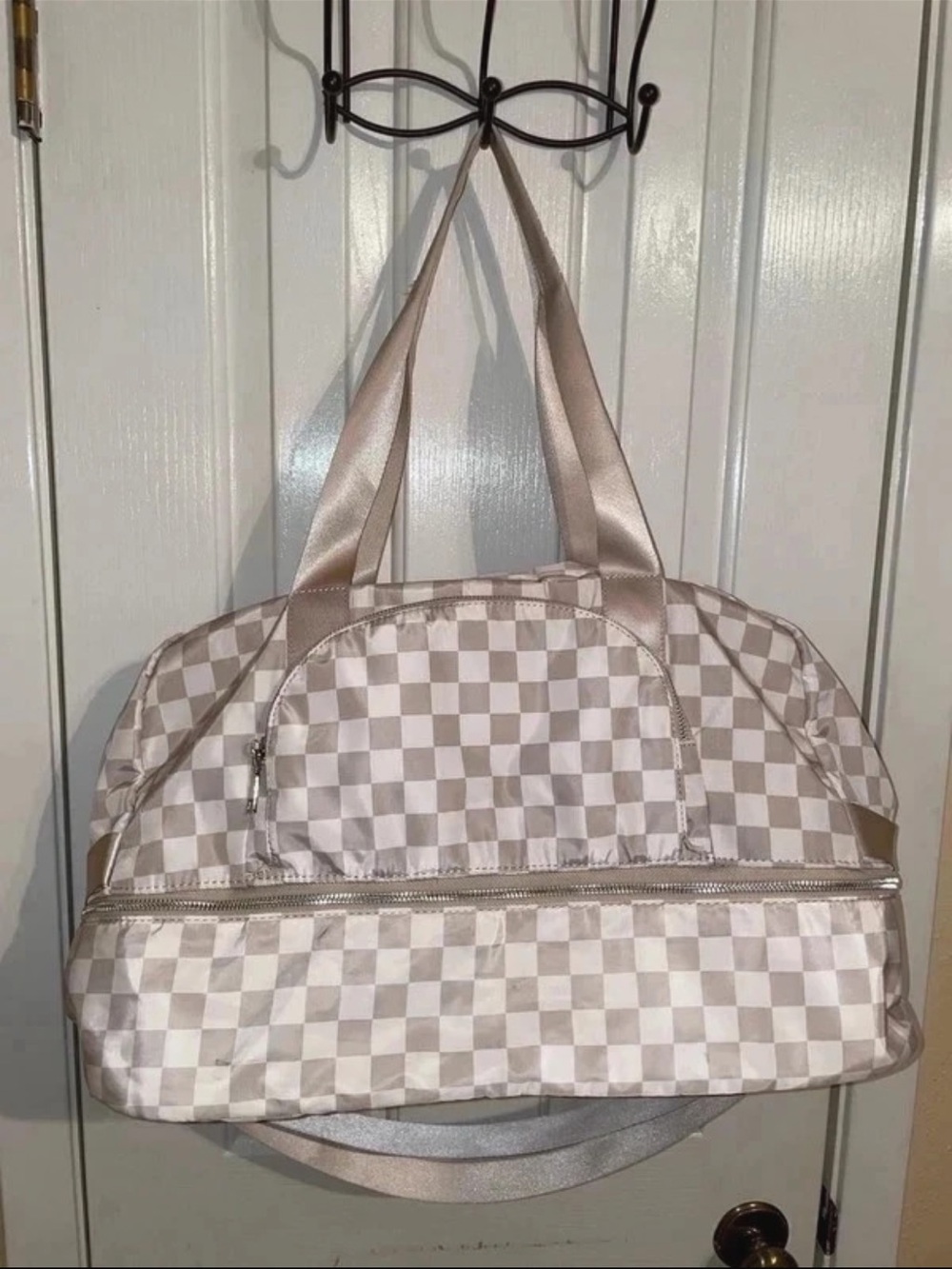 Beige & champagne Travel Tote